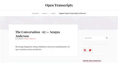 Desktop Screenshot of opentranscripts.org